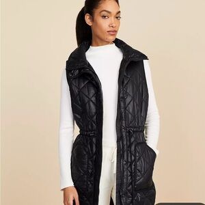 Black Quilted Vest